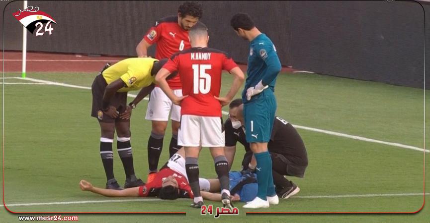 أكرم توفيق من مباراة منتخب مصر ضد نيجيريا